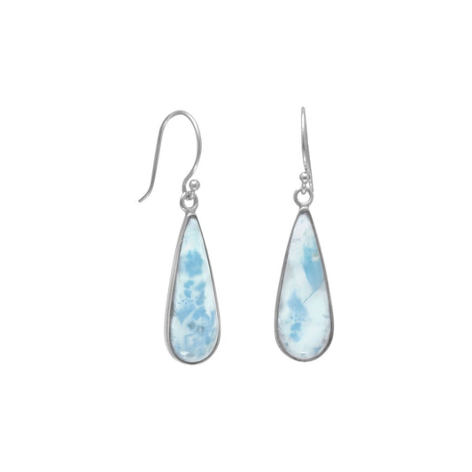 Pendientes Larimar en forma de pera