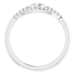 Platinum Sapphire Evil Eye Ring