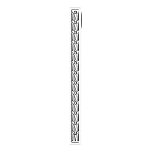 Sterling Silver 26.4x2.1 mm Sculptural-Inspired Bar Pendant
