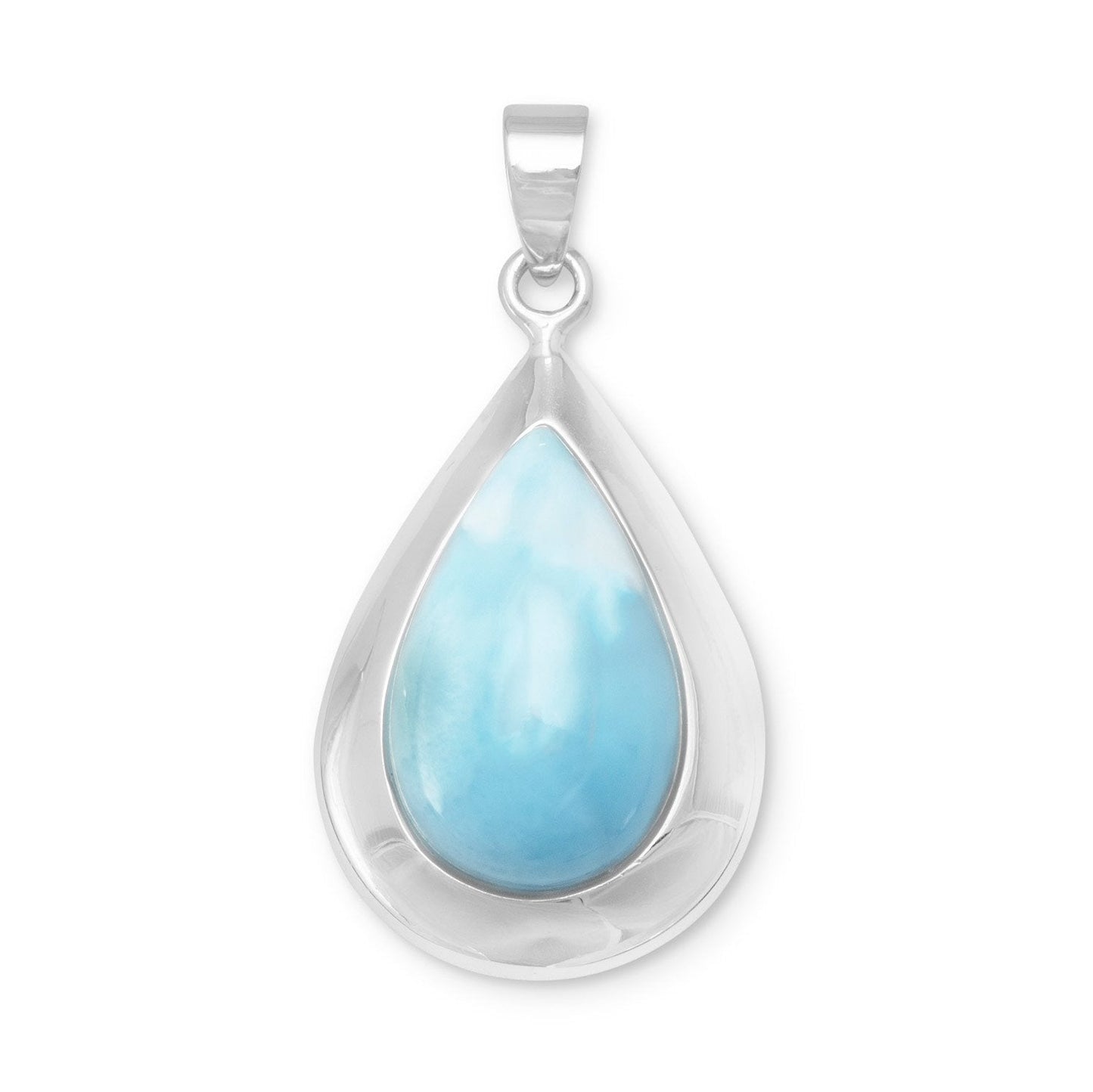Colgante Larimar en forma de pera