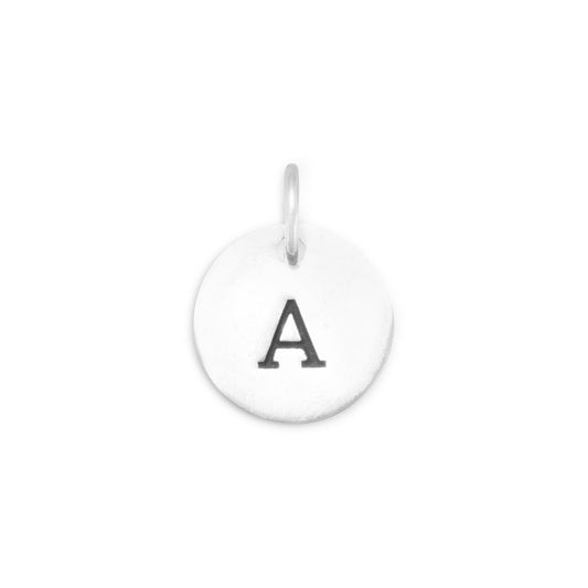 Oxidized Initial "A" Charm