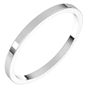 Platinum 1.5 mm Flat Band Size 12