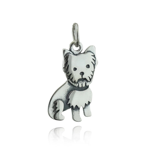 Detailed Yorkie Yorkshire Terrier Dog Charm