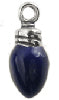 Blue Christmas Light Bulb Charm