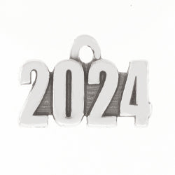 Oxidized "2024" Charm