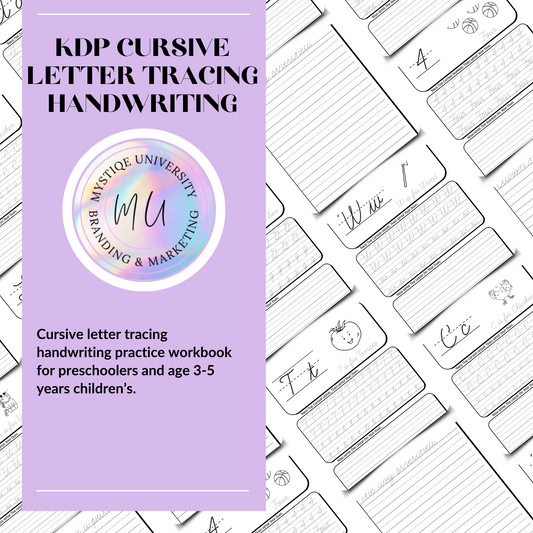 KDP Cursive Letter Tracing Handwriting