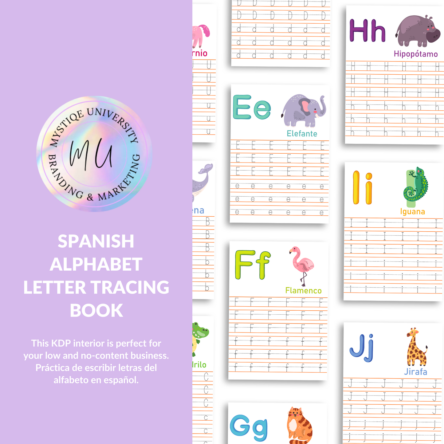 Spanish Alphabet Letter Tracing Book