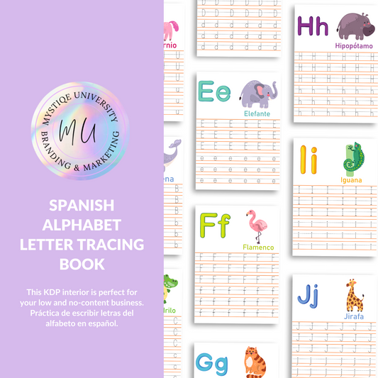 Spanish Alphabet Letter Tracing Book