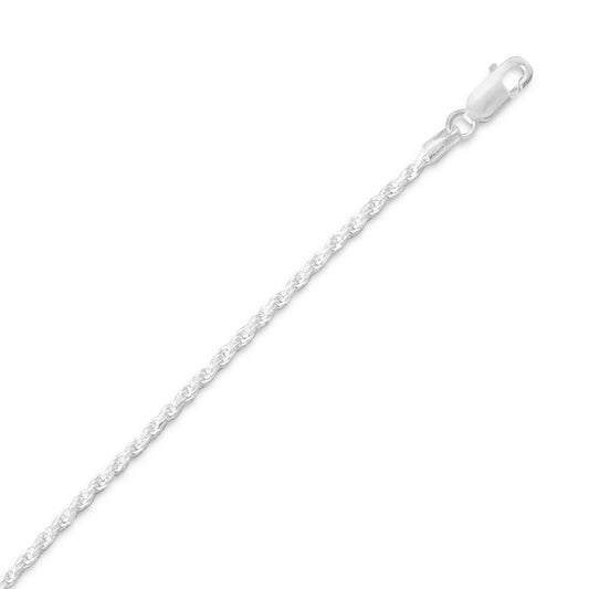Diamond Cut Rope Chain (1.7mm)