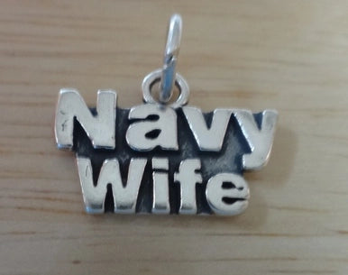 Navy Wife Charm