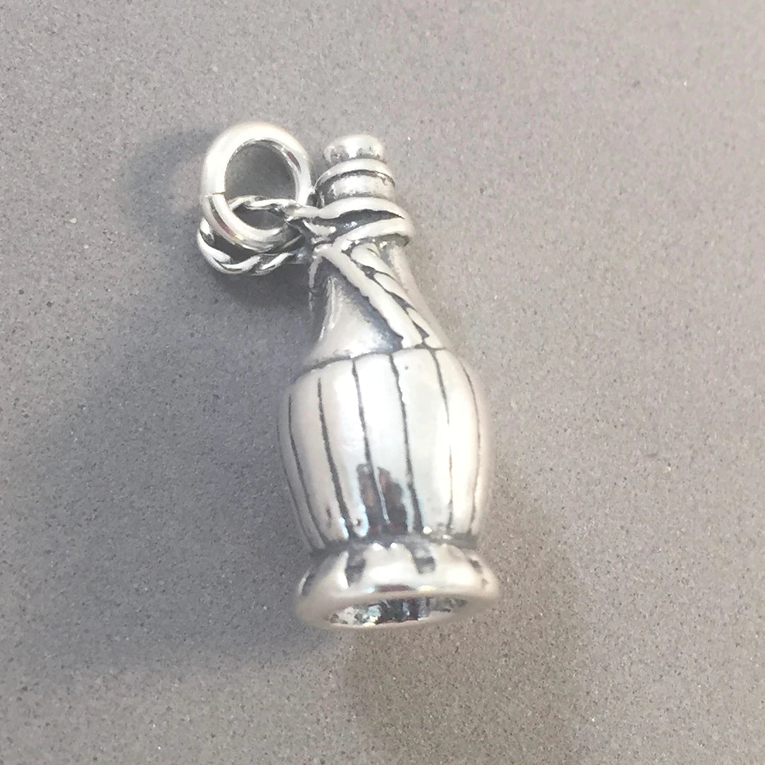 3D Chianti Bottle Charm