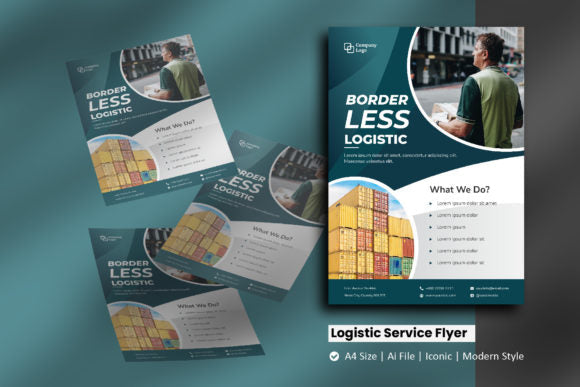 Logistic Service Brochure Template