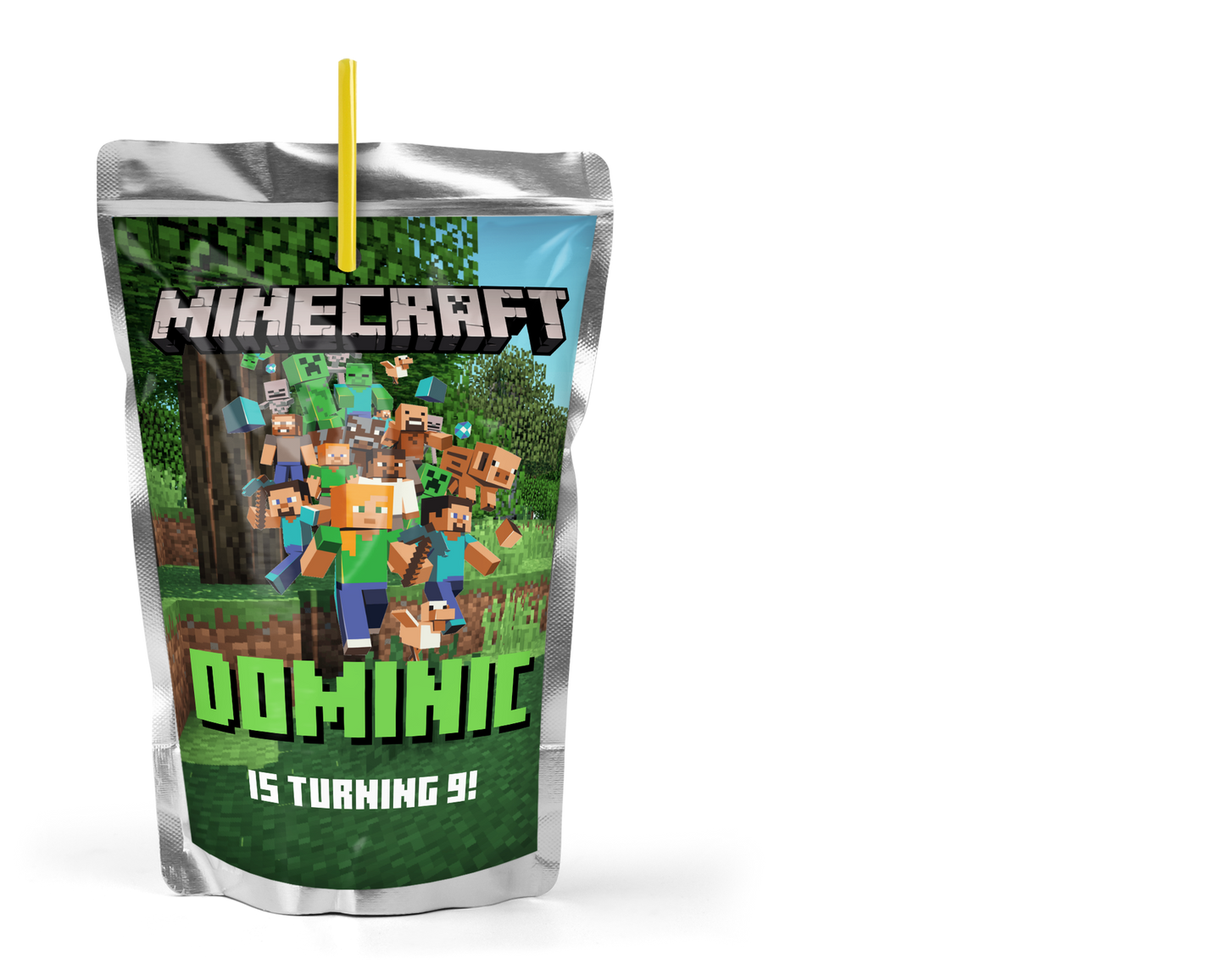 Juice Pouch Label Mockup