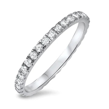 Eternity Band Clear CZ Ring