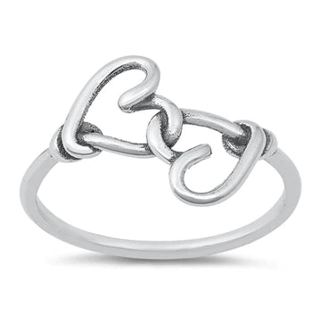 Interlocking Heart Ring