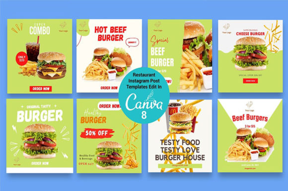 Food Blogger Instagram Templates