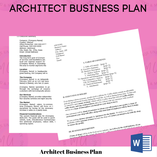 Architect Business Plan