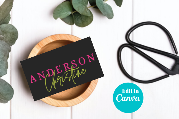 Vibrant Business Card Canva, BUS34