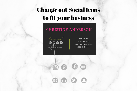 Vibrant Business Card Canva, BUS34