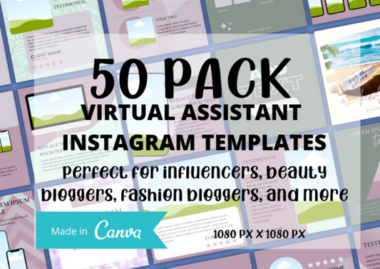 Virtual Assistant Instagram Templates