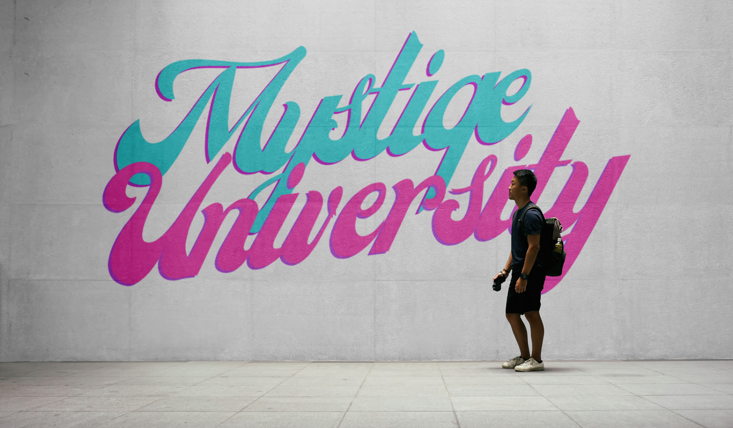 Maqueta de letrero y pared de orientación