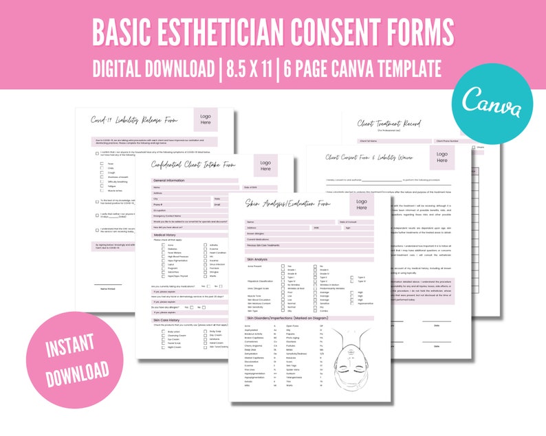 Esthetician Consent Forms