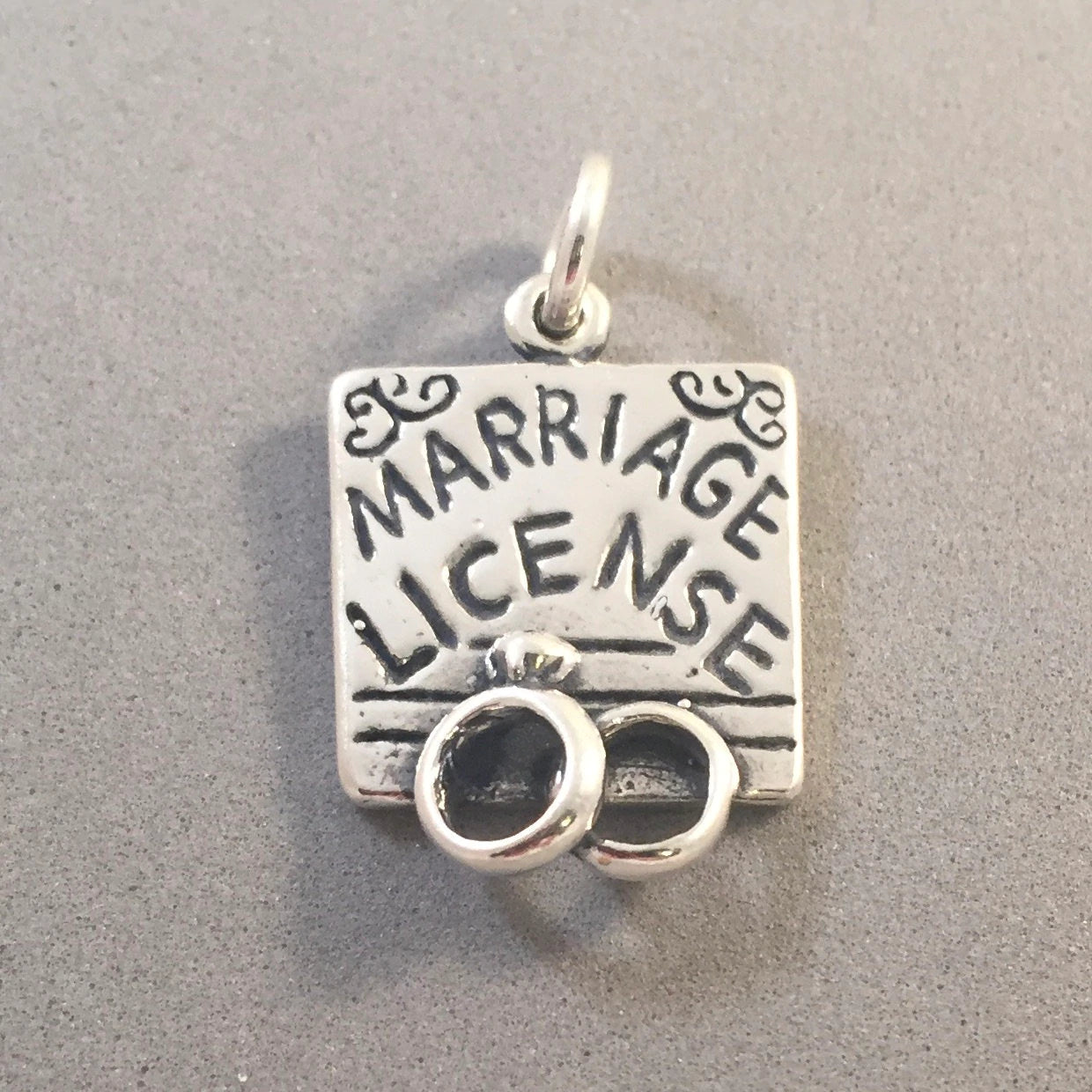 Marriage License With Rings