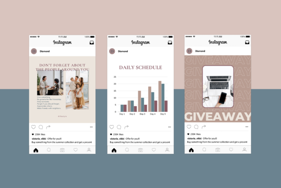 Instagram Templates "Nude"