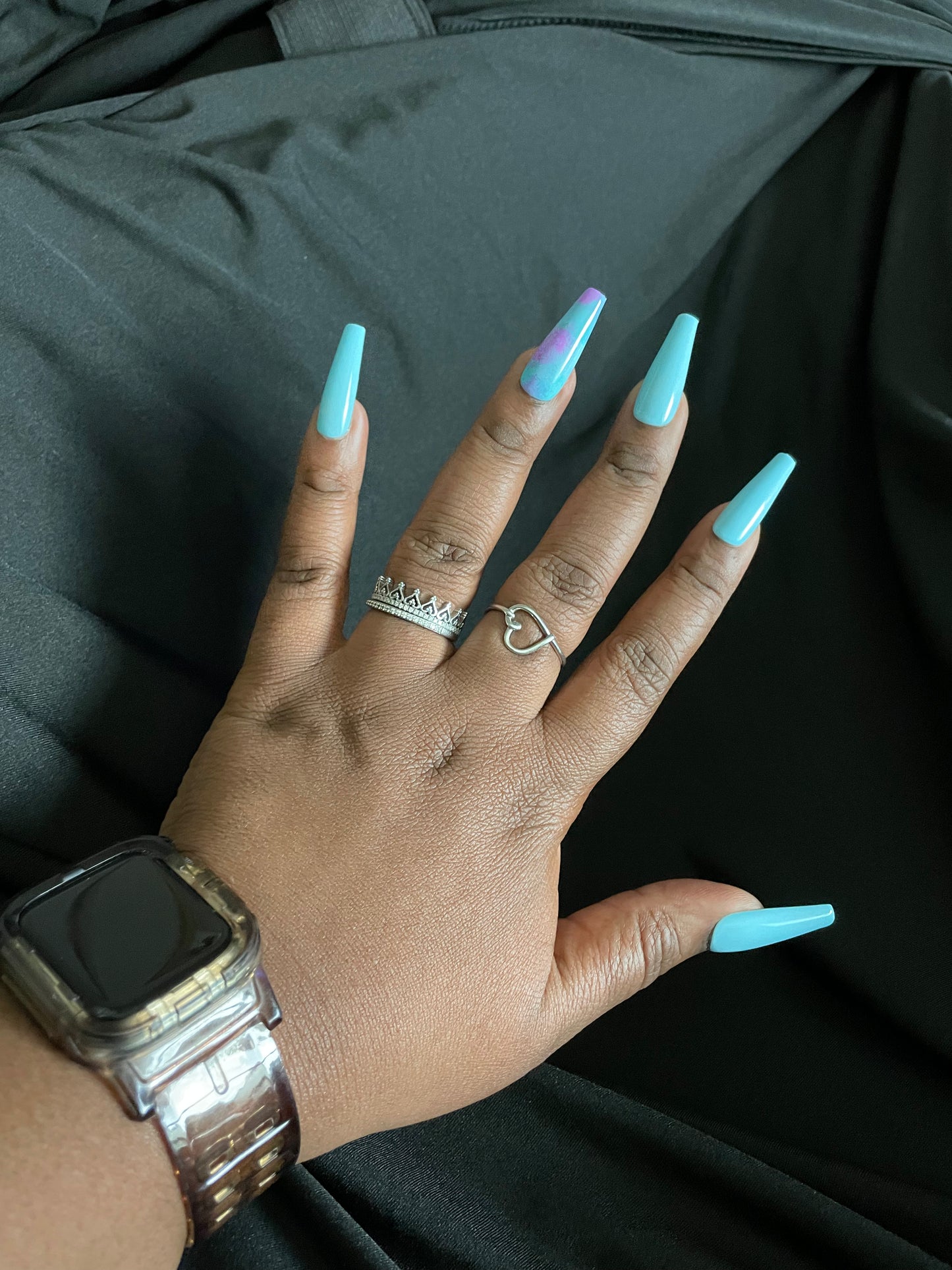 Juego de uñas "Tie Dye"