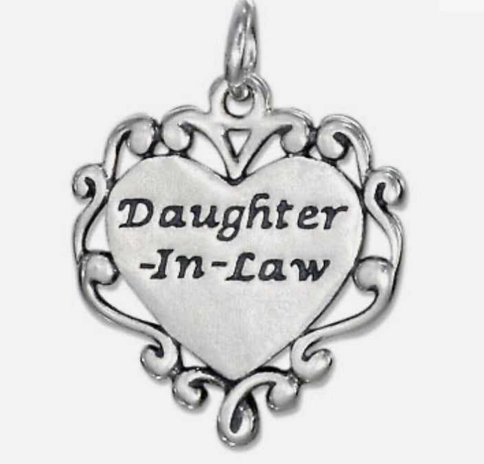 Daughter in Law Heart Charm