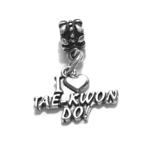 "I ♡ Tae-Kwon Do!" Talking Charm with Euro Bead