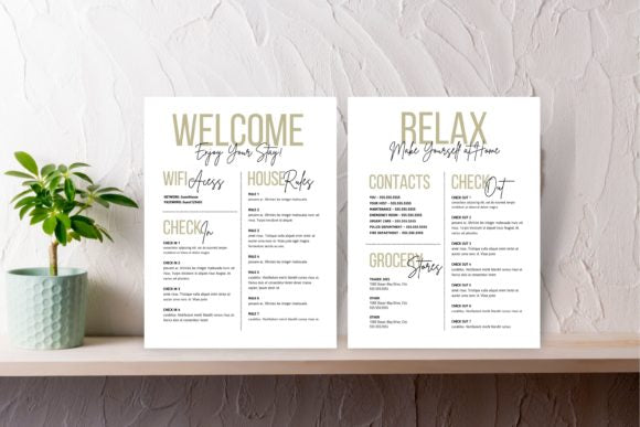 Airbnb Welcome Signs