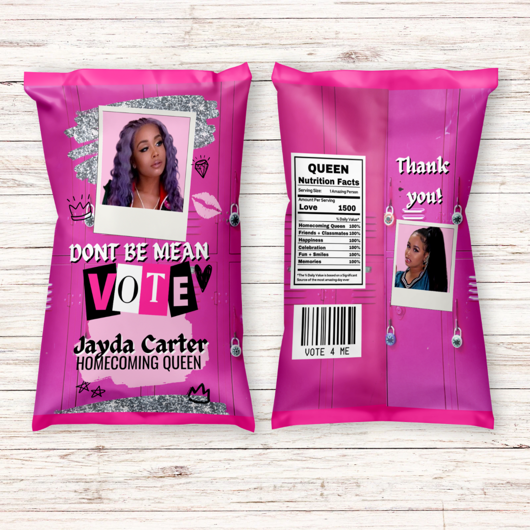 Custom Mean Girl Inspired Homecoming Campaign Favors