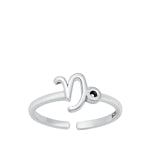 Sterling Silver Zodiac Toe Rings