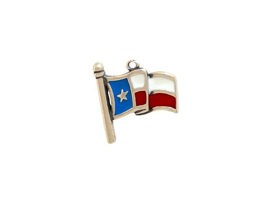 Charm esmaltado con bandera de Texas