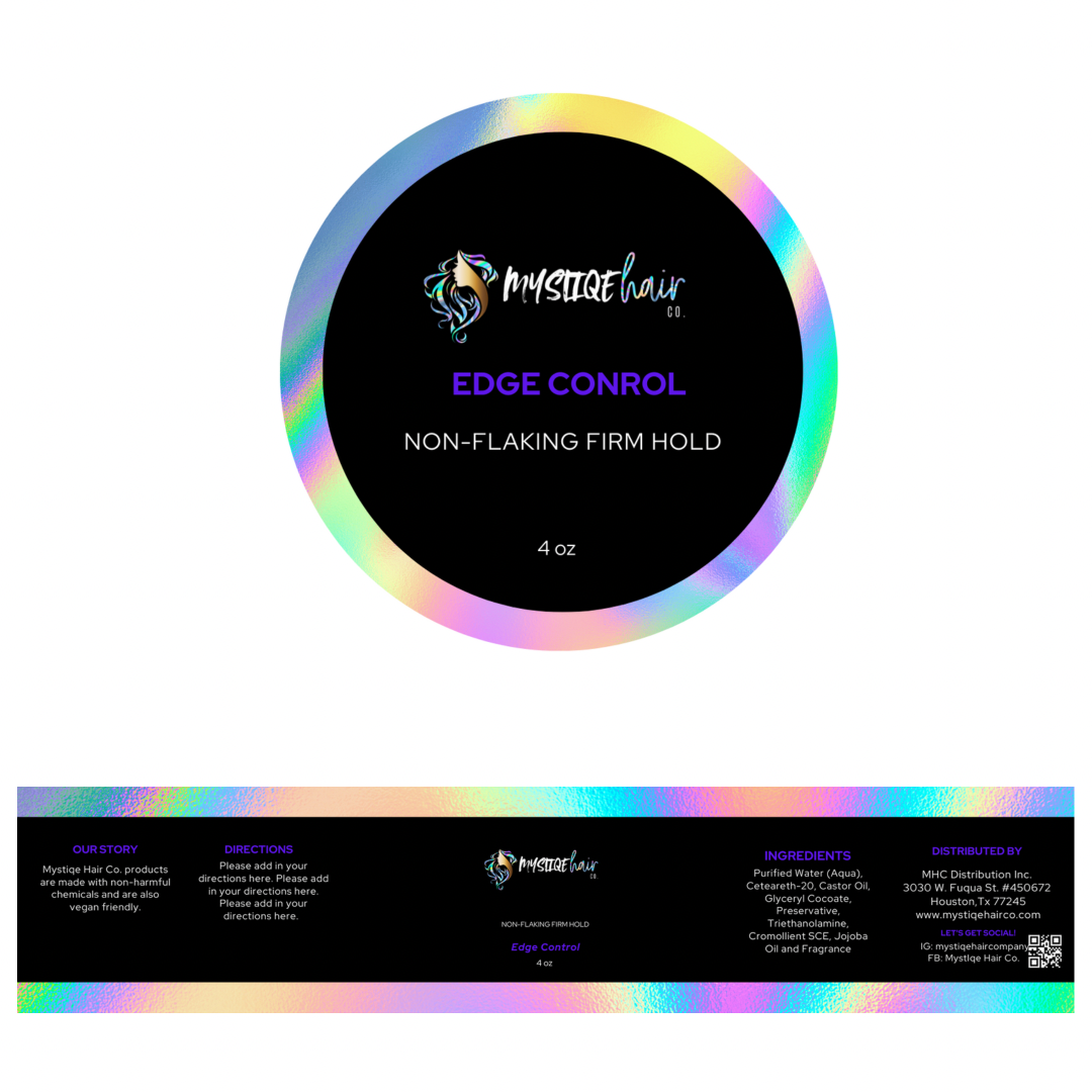 Edge Control/Pomade Label Design