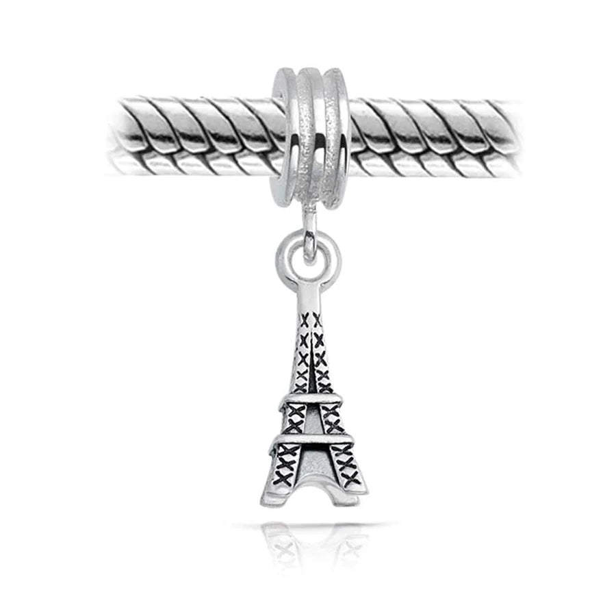 Charm con cuentas colgantes de la Torre Eiffel 