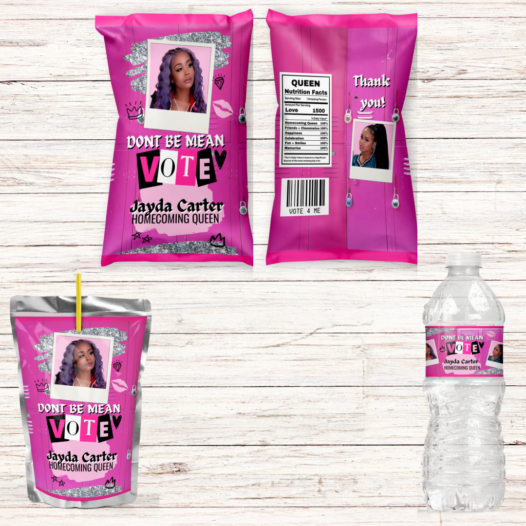 Custom Mean Girl Inspired Homecoming Campaign Favors
