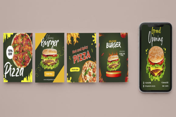 Food Blogger Instagram Templates