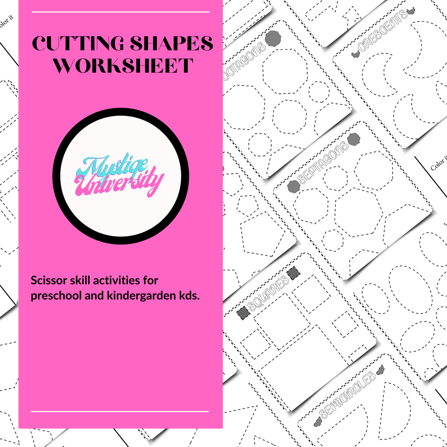 KDP Cutting Shapes Worksheets