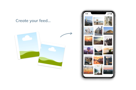 Elegant White Frame for Instagram Posts