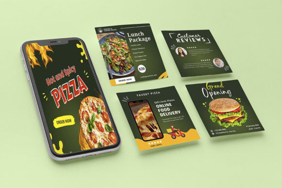 Food Blogger Instagram Templates