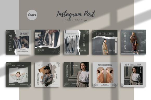 Instagram Fashion Sale Canva Template