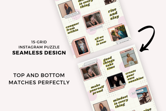 Georgina 15-grid Instagram Puzzle Feed Template