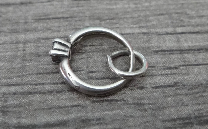 Solitaire Engagement Ring Charm