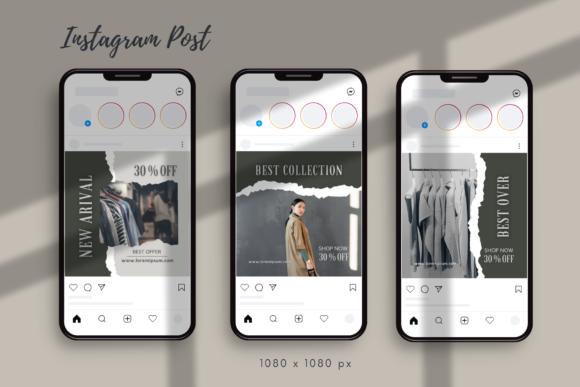 Instagram Fashion Sale Canva Template