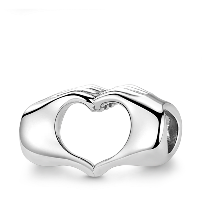 Dije de cuentas "Por siempre en nuestros corazones"