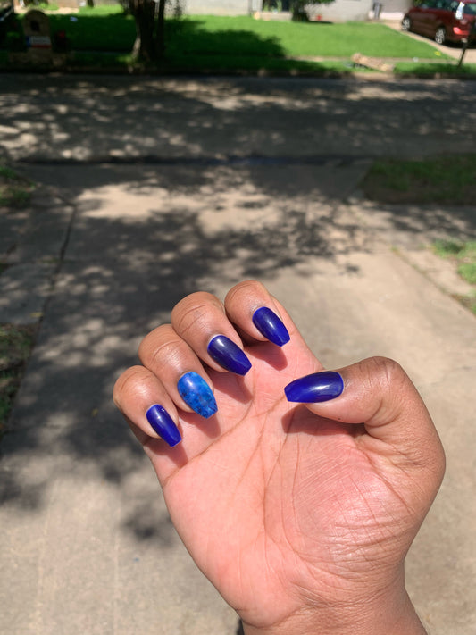 “Blue Magic” Nail Set