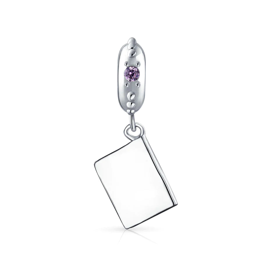 Charm de cuentas colgantes tipo pasaporte 