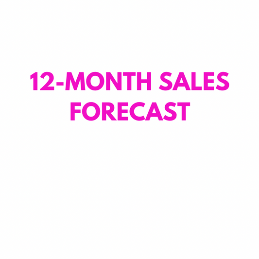 12-Month Sales Forecast